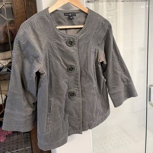 Gray gap blazer